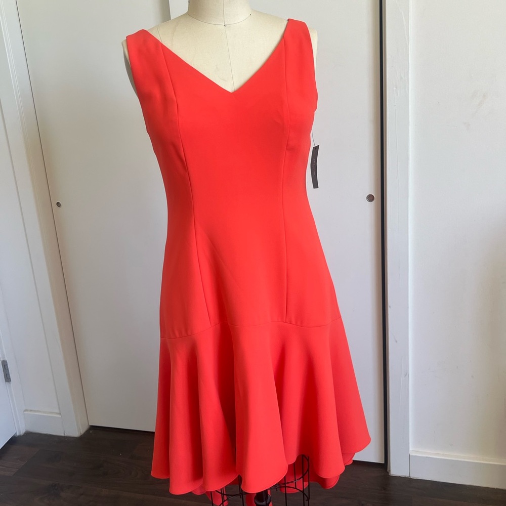 Cocktail dress, Colors: Coral and Black